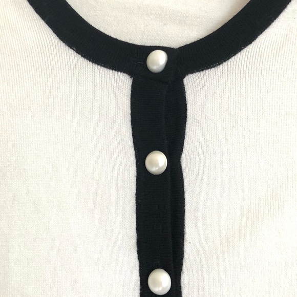FACE OFF Cardigan Sz S Pearl Buttons - Picture 4 of 8